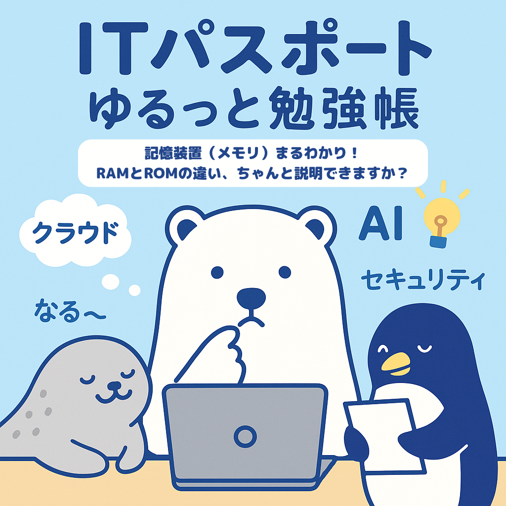 記憶装置（メモリ）まるわかり！RAMとROMの違い、ちゃんと説明できますか？