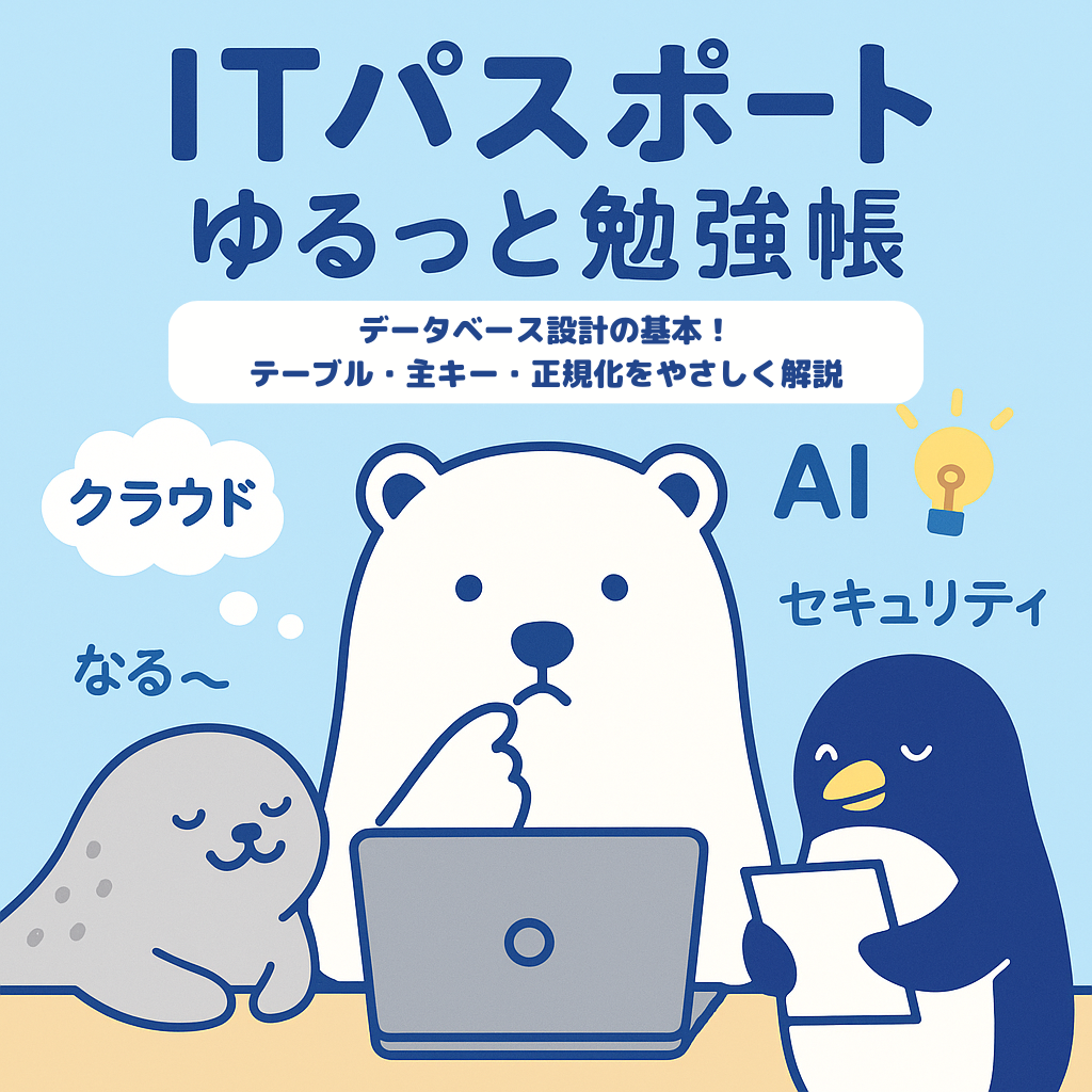 データベース設計の基本！テーブル・主キー・正規化をやさしく解説